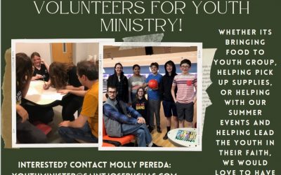 Youth Ministry Volunteers Needed
