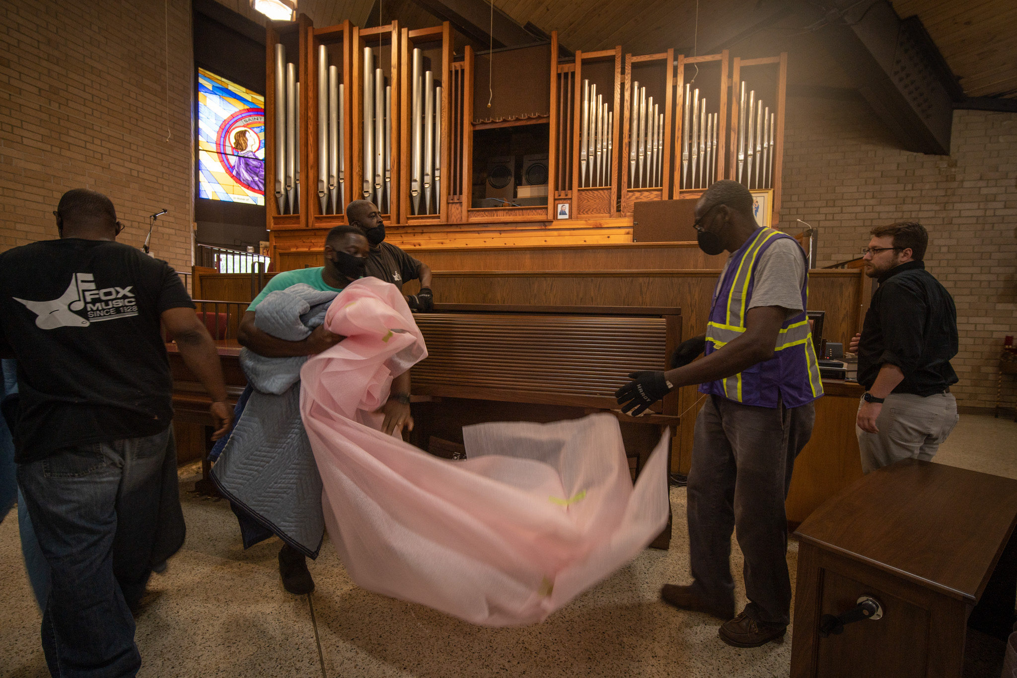 Unwrapping of the organ